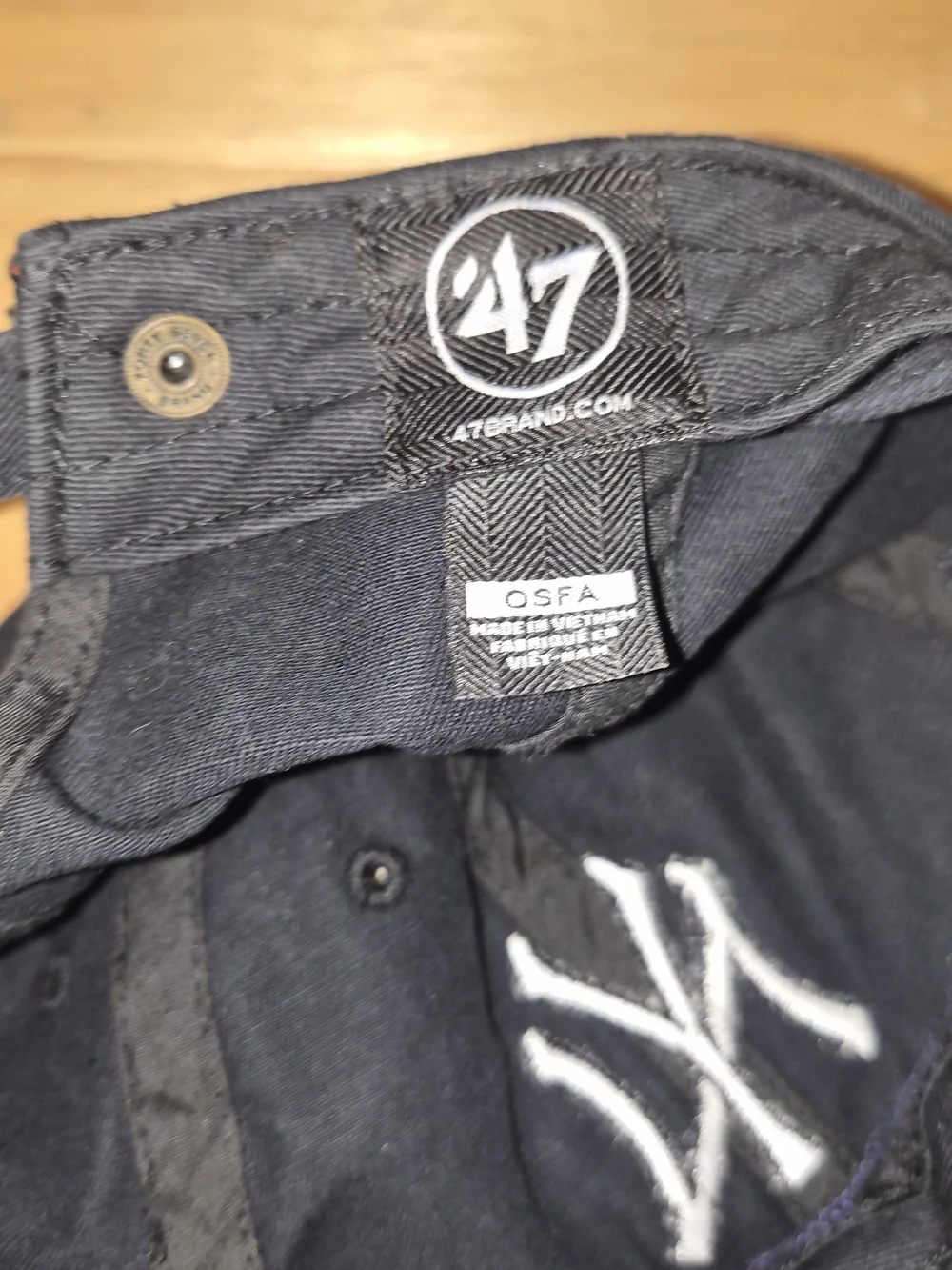 47 Brand Black New York Yankees Embroidered Cap